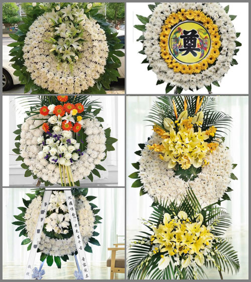 山东青岛即墨市田横镇马山后村花圈速递